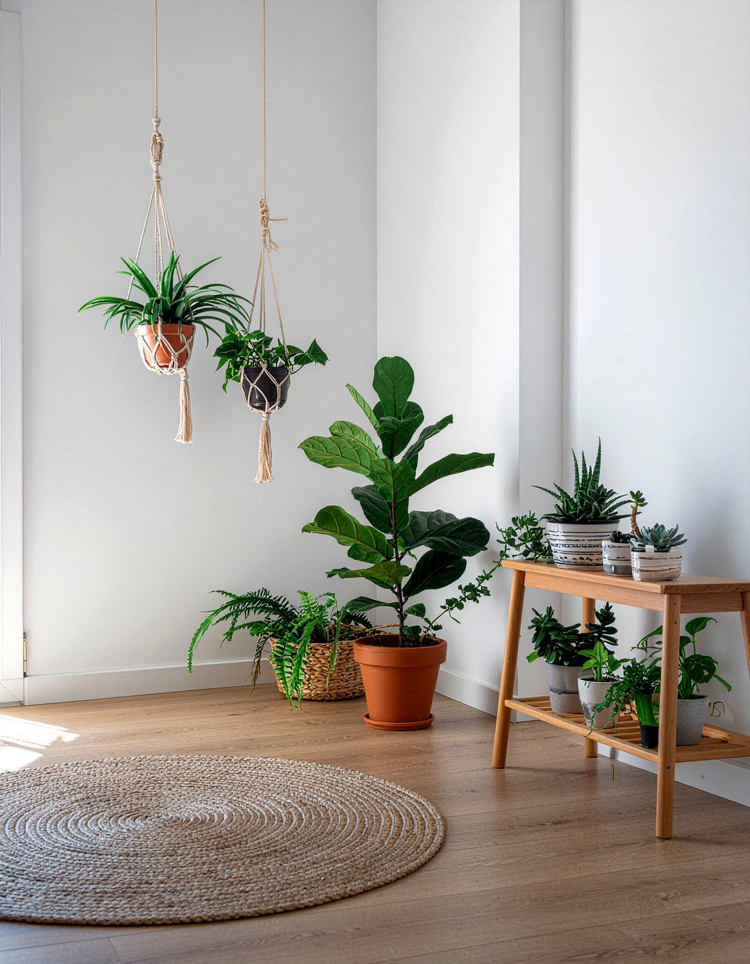 Indoor Plant Corner - 30 living room nook ideas