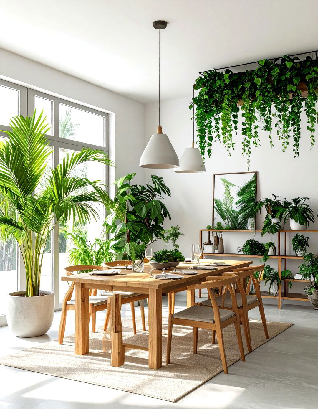 Indoor Plant Dining Decor - 30 Indian dining room ideas