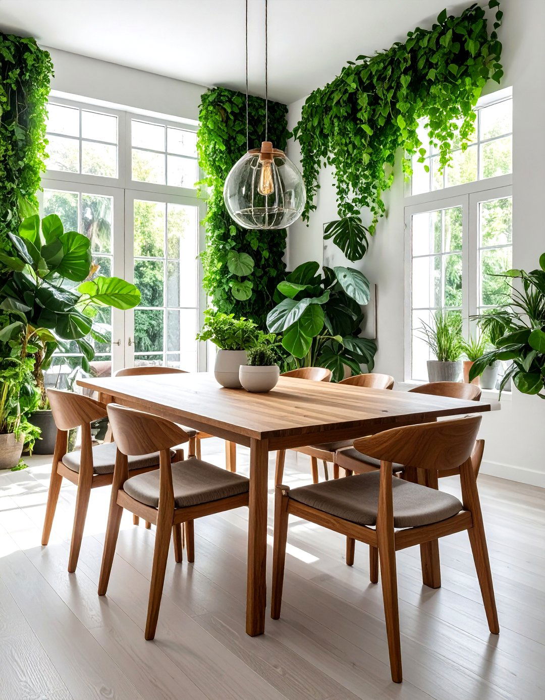 Indoor Plant Dining Room - 30 stylist dining room ideas