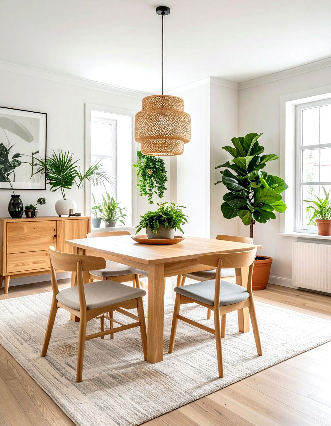 Indoor Plant Dining Room - 30 natural dining room ideas