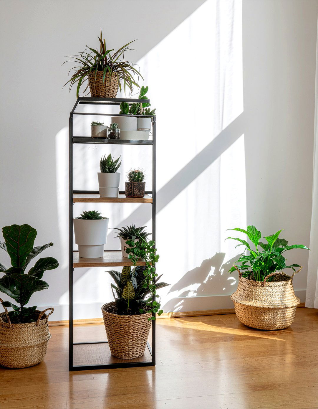 Indoor Plant Stand - 30 DIY living room decor ideas