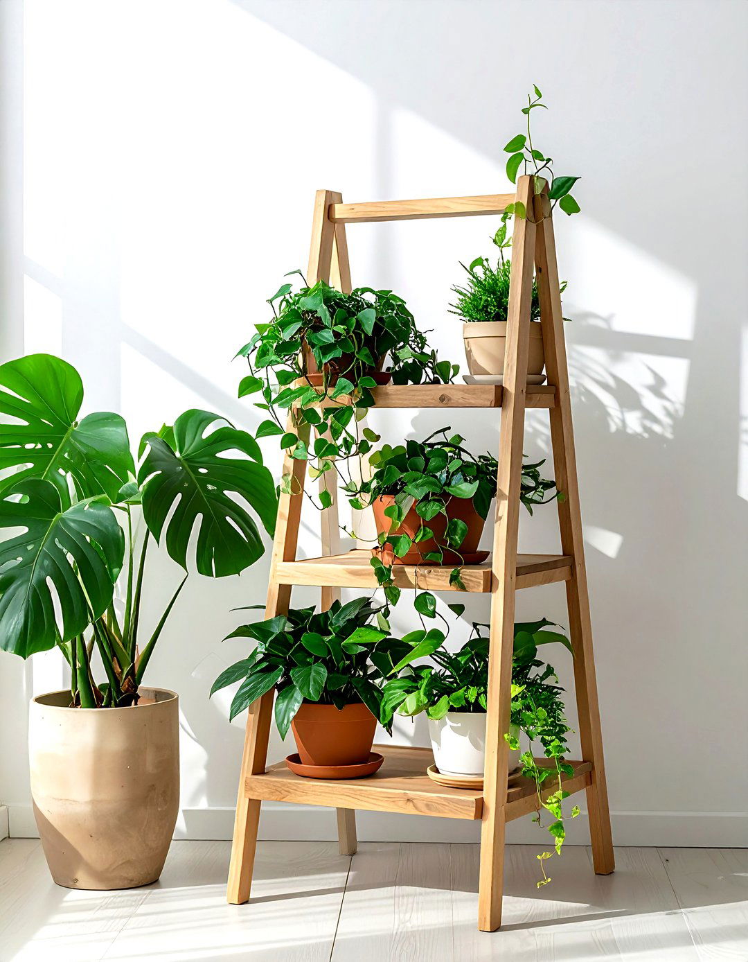 Indoor Plant Stand - 30 corner vignette ideas
