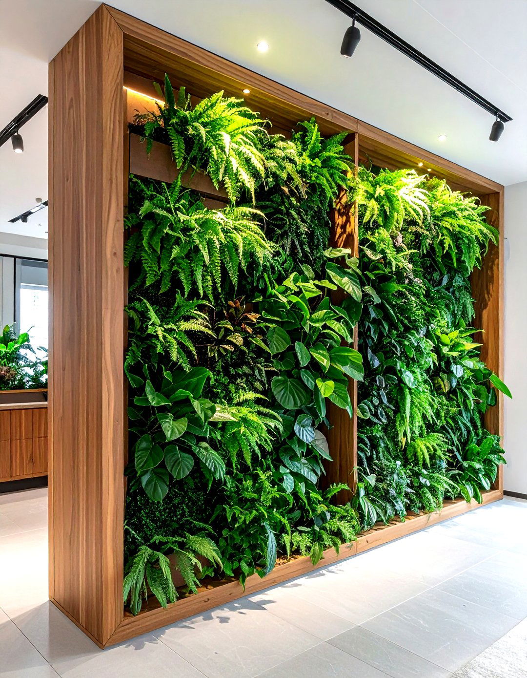 Indoor Plant Wall Divider - 30 living room transition ideas