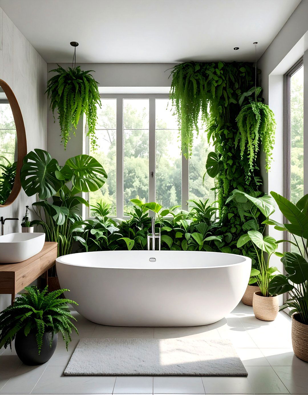 Indoor Plants - 30 dreamy bathroom ideas