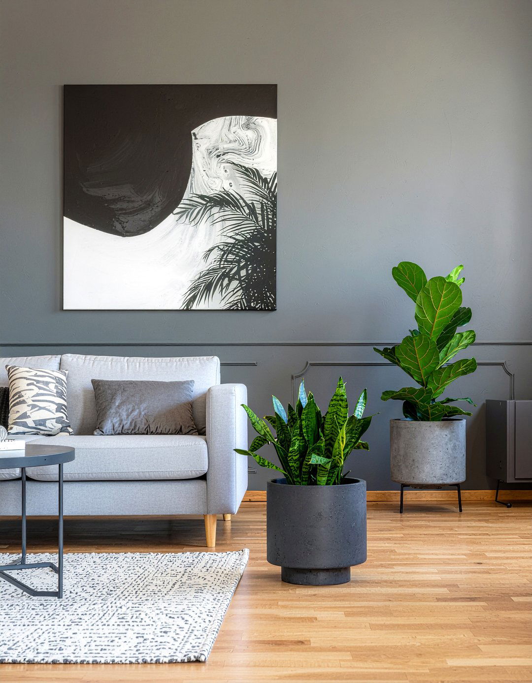 Indoor Plants - 30 masculine living room ideas