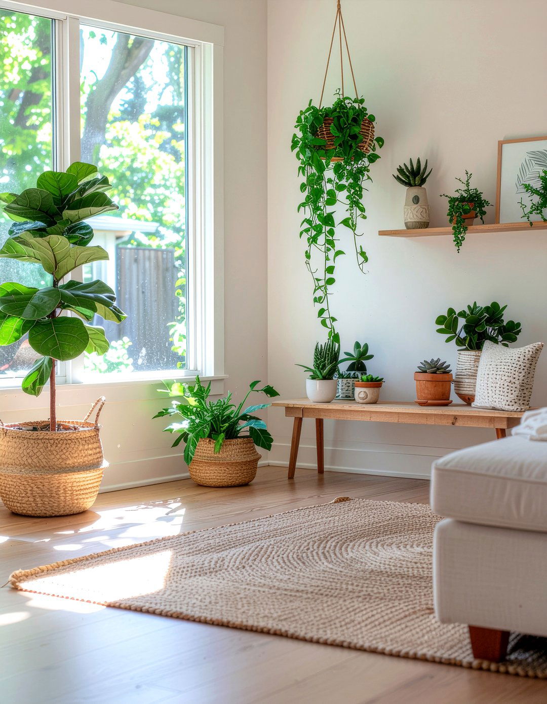Indoor Plants - 30 calming living room ideas