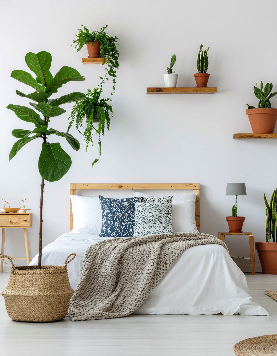 Indoor Plants Decor - 30 nature themed bedroom ideas