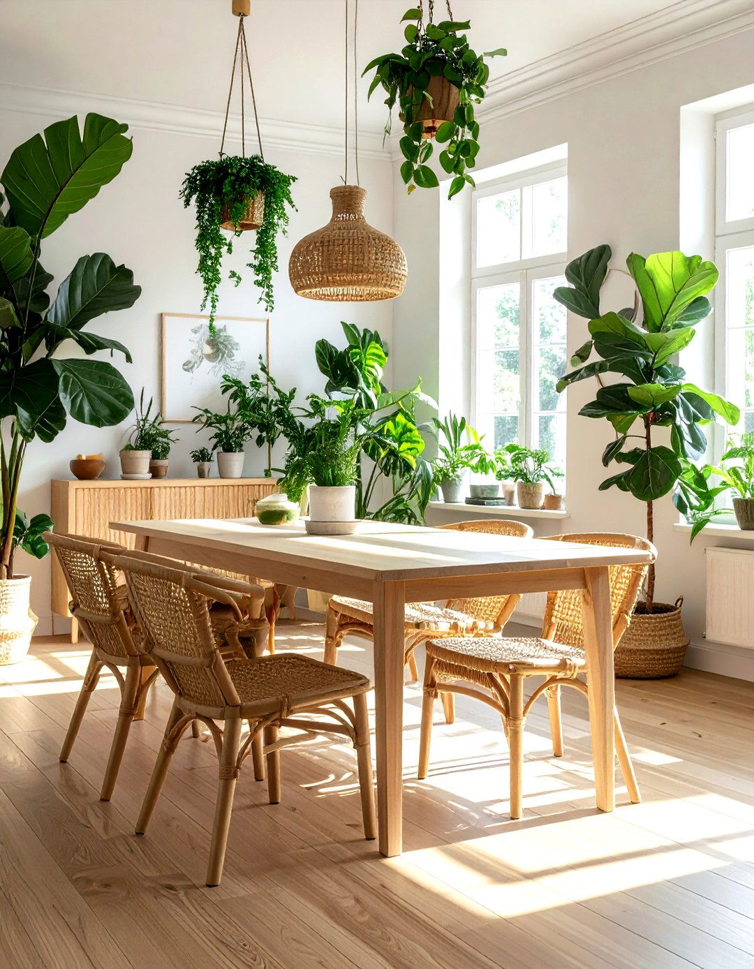 Indoor Plants Dining Room - 30 fearless dining room ideas