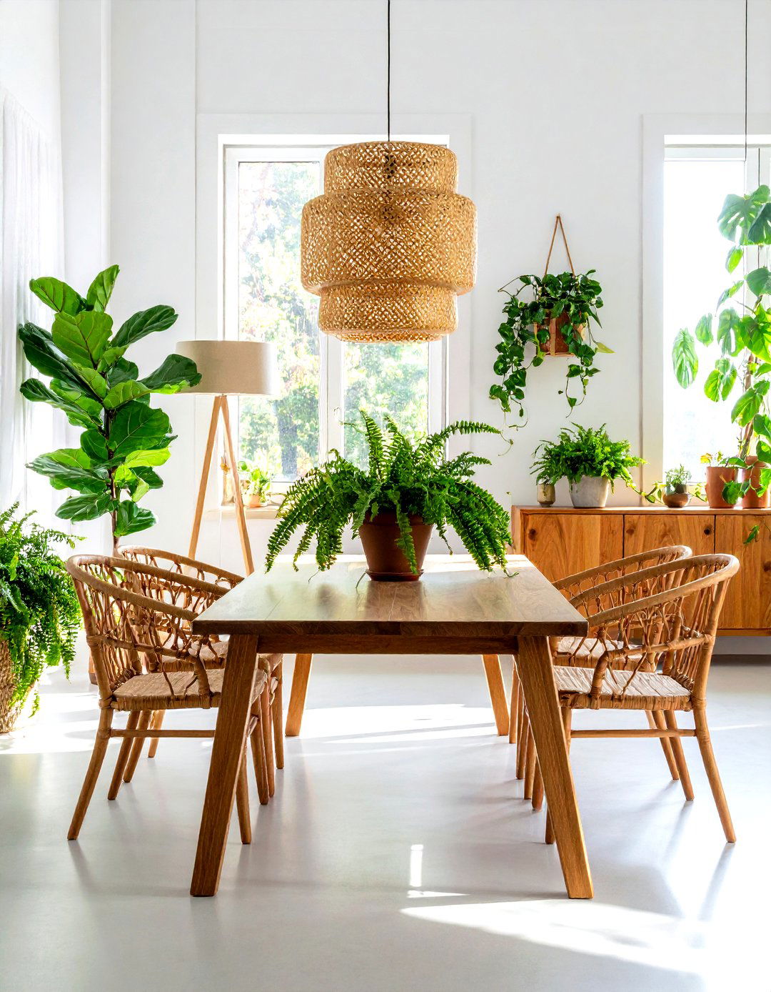 Indoor Plants Dining Room - 30 timeless dining room ideas