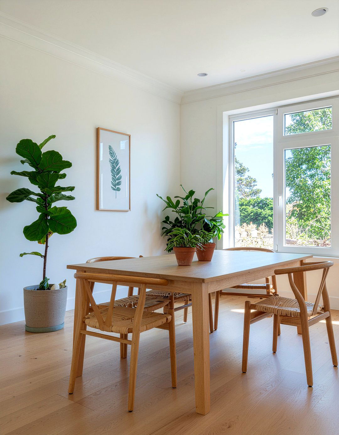 Indoor Potted Plants - 30 rental dining room ideas
