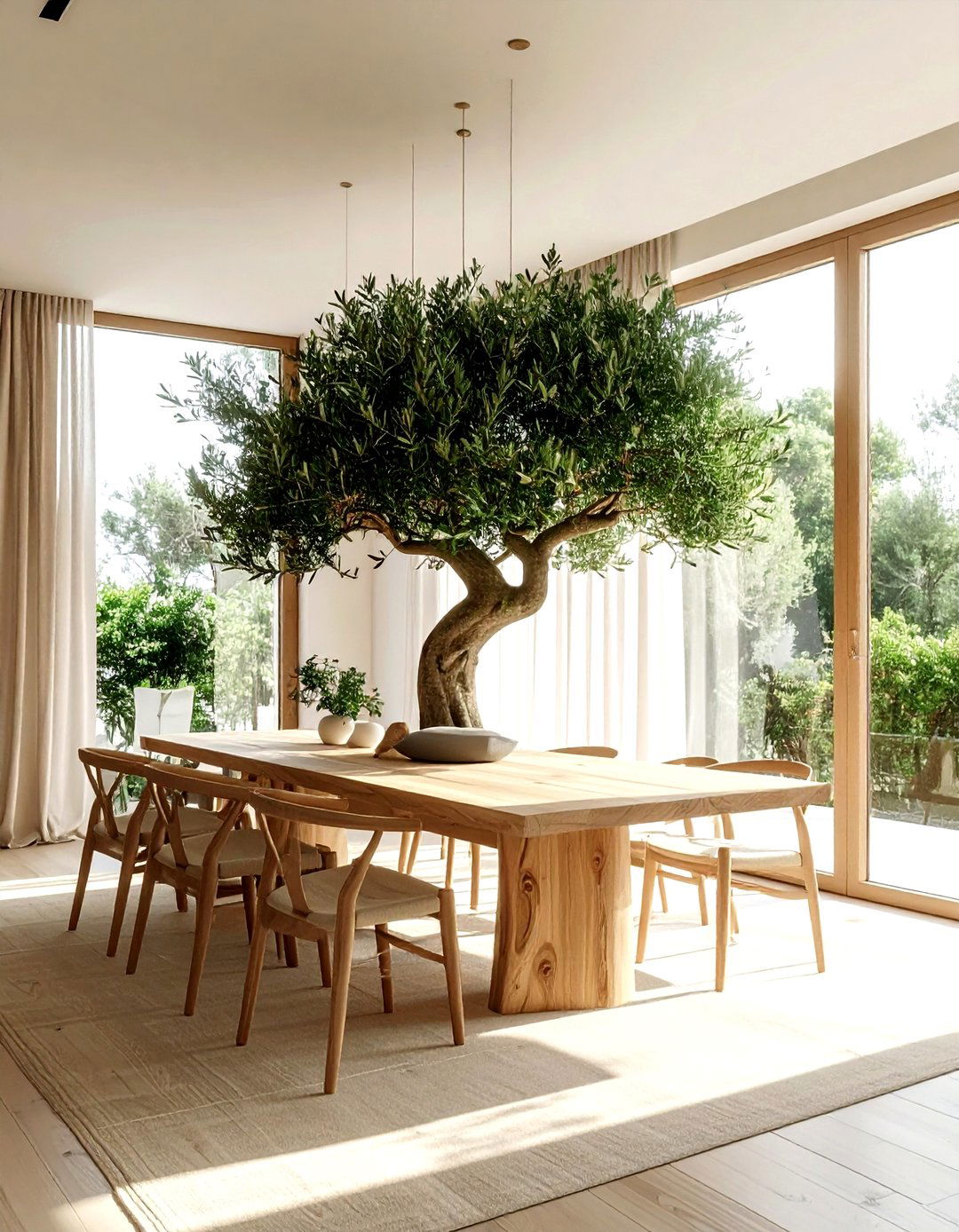 Indoor Tree Dining Room - 30 forest dining room ideas