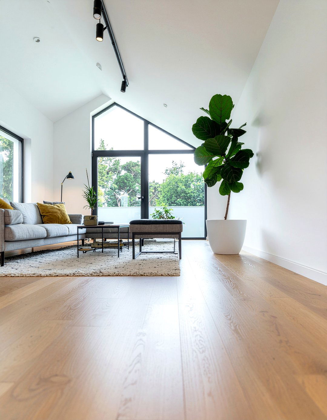 Indoor Tree Living Room - 30 nature themed living room ideas