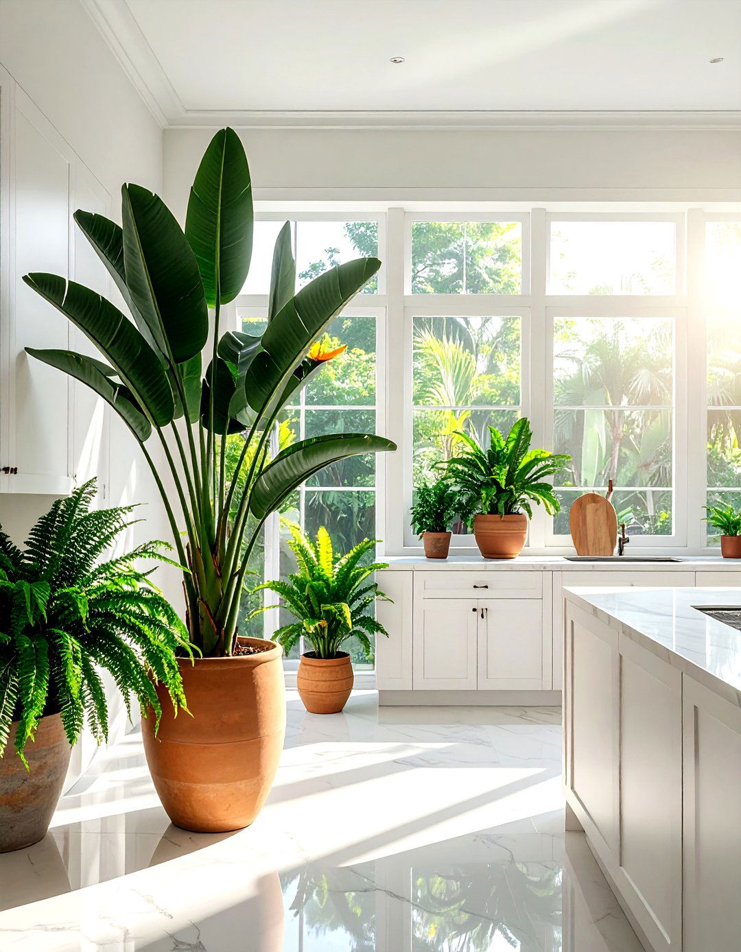 Indoor Tropical Plants - 30 tropical kitchen ideas