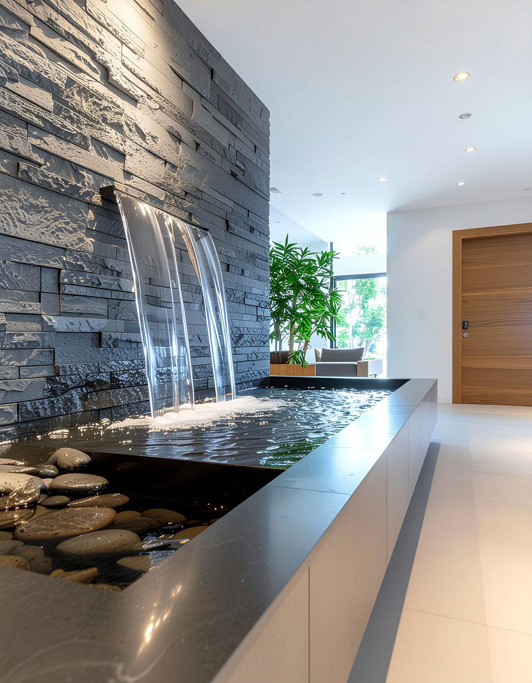 Indoor Water Fountain - 30 focal point ideas