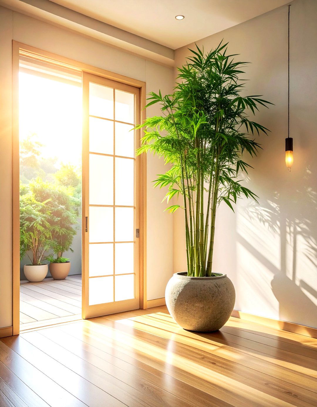 Indoor bamboo plant - 30 Japanese home decor ideas