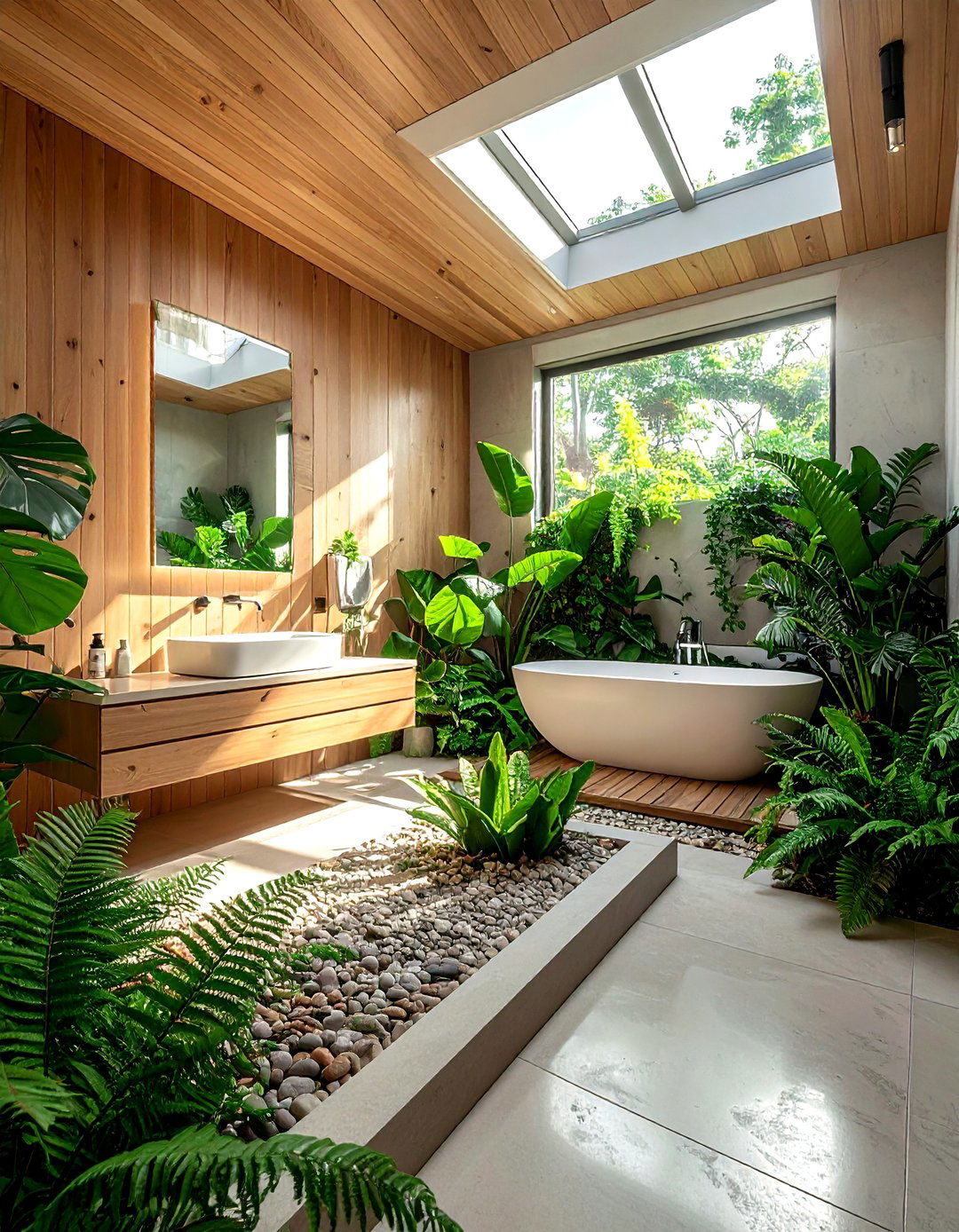 Indoor garden bathroom - 30 zen bathroom ideas