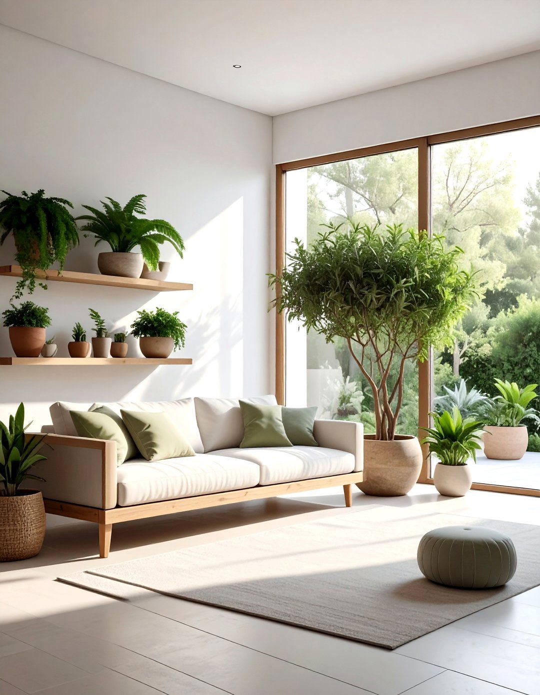 Indoor garden living room - 30 sumptuous decor ideas