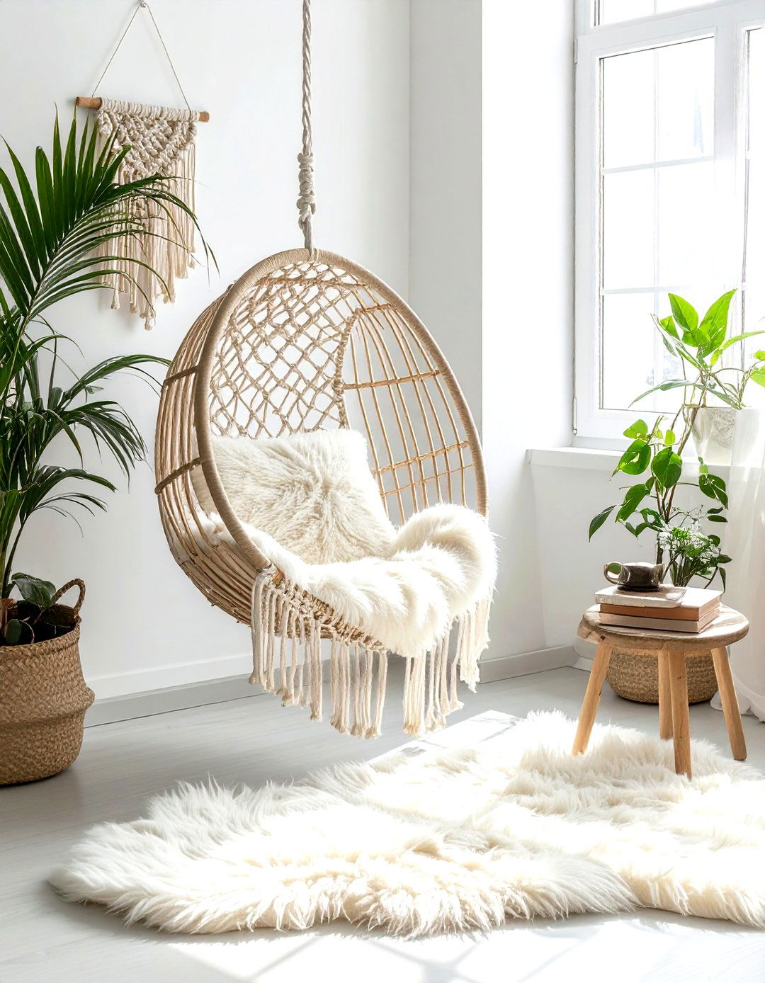 Indoor hanging chair - 30 best home decor ideas