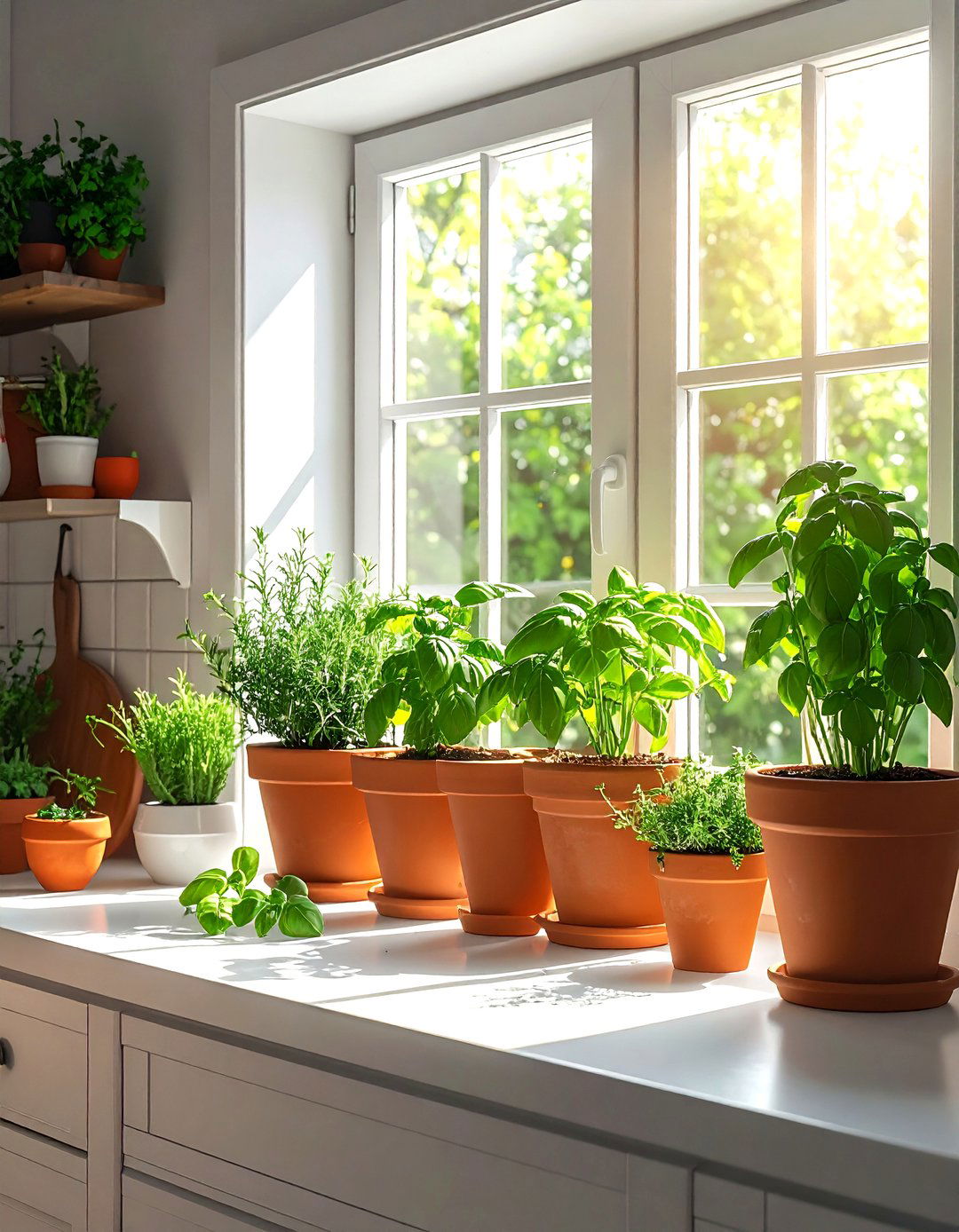 Indoor herb garden - 30 one-day decor project ideas