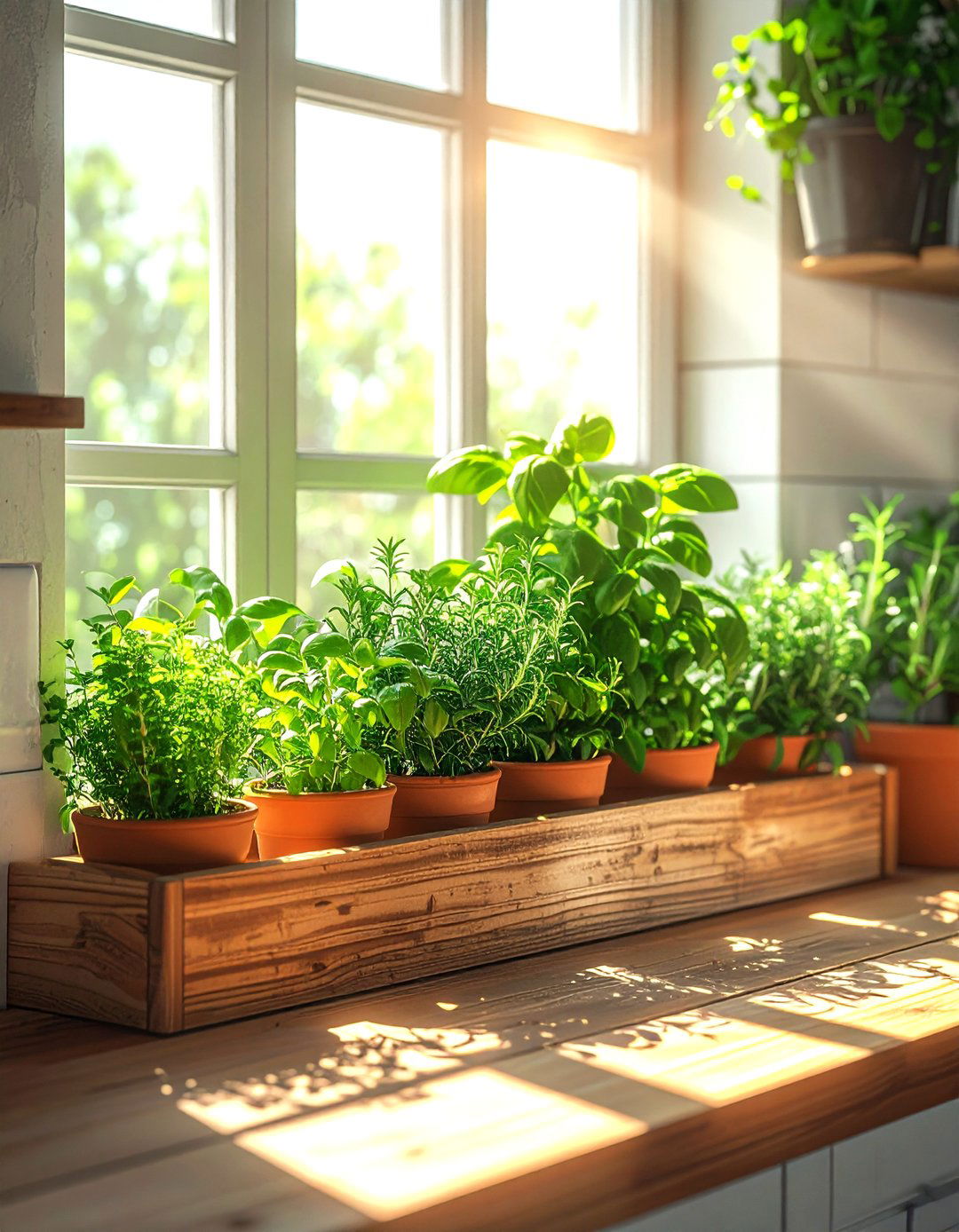 Indoor herb garden window box - 30 weekend decor project ideas