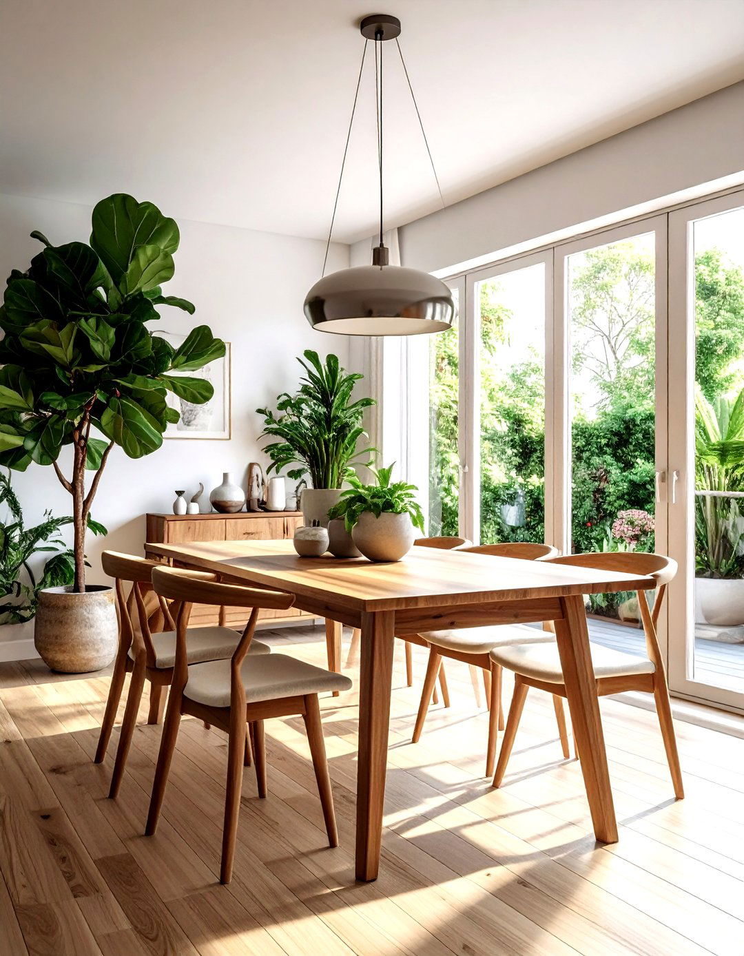 Indoor house plants - 30 mid-century modern dining room ideas