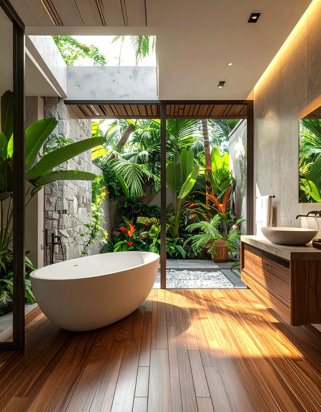 Indoor outdoor bathroom - 30 celebrity bathroom ideas