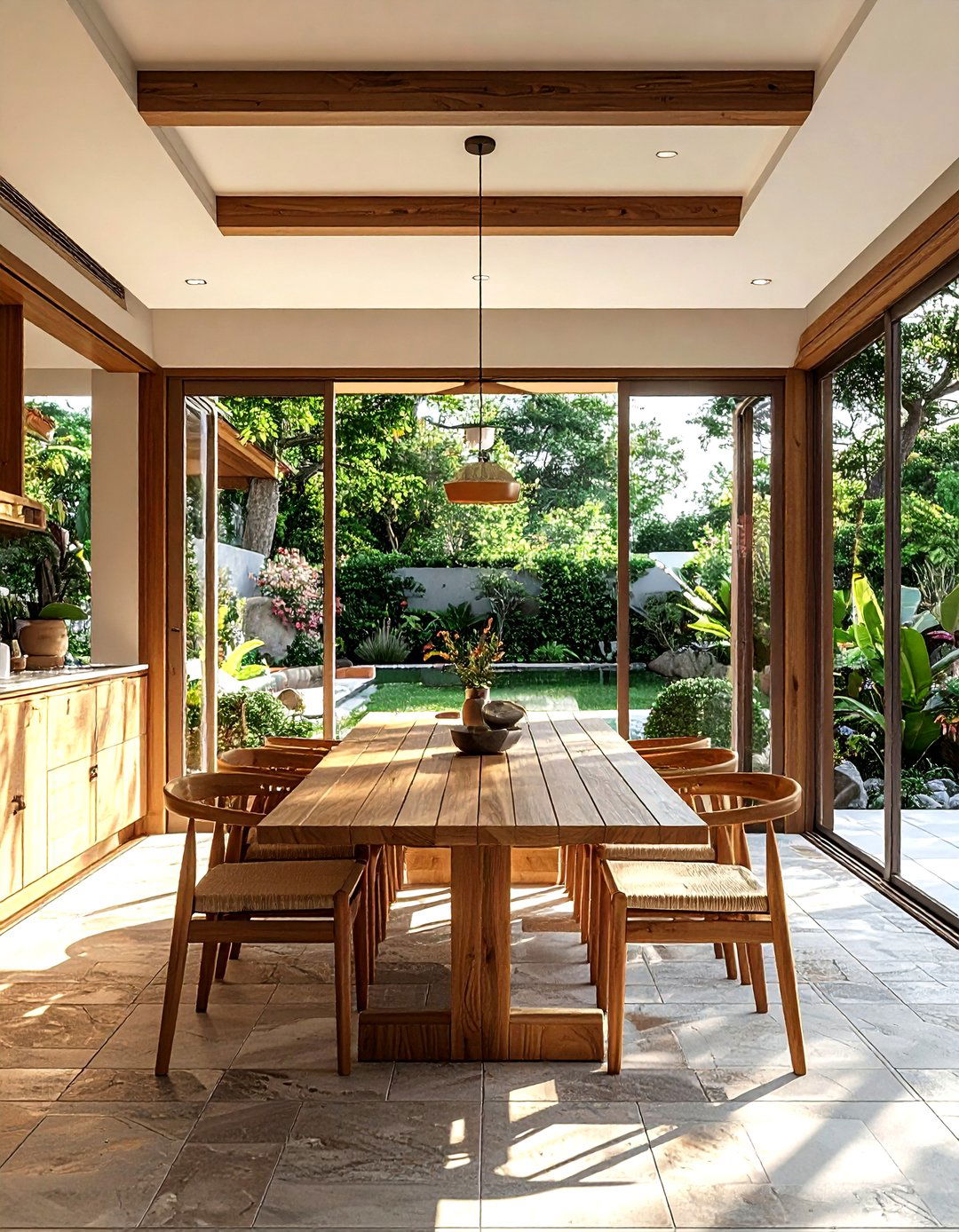 Indoor outdoor dining room - 30 dining room room settings