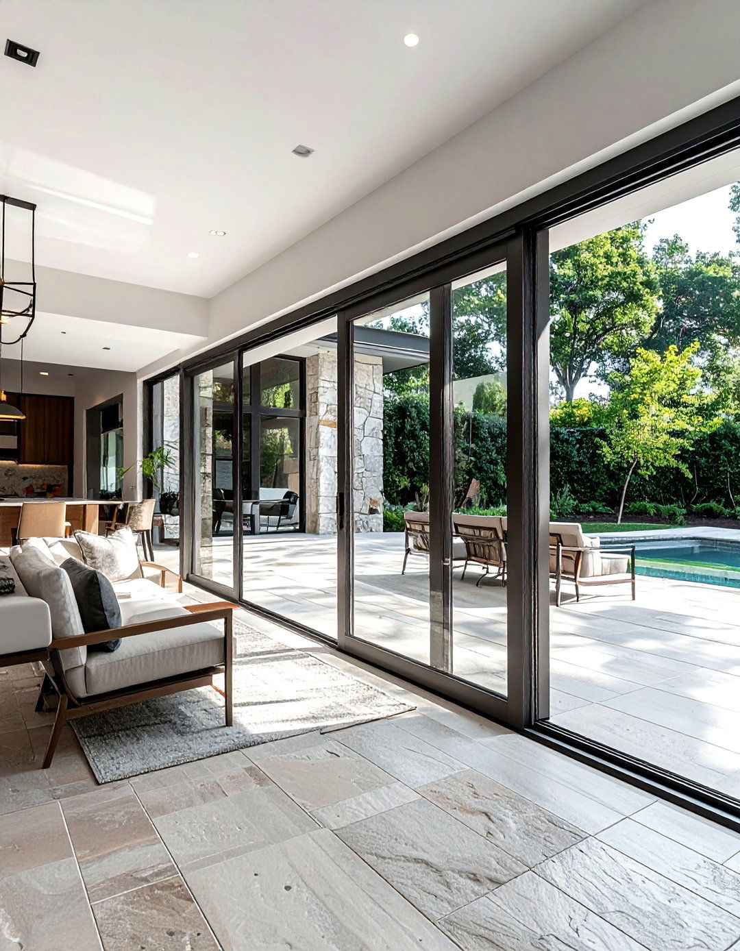 Indoor outdoor flow - 30 living room hosting ideas