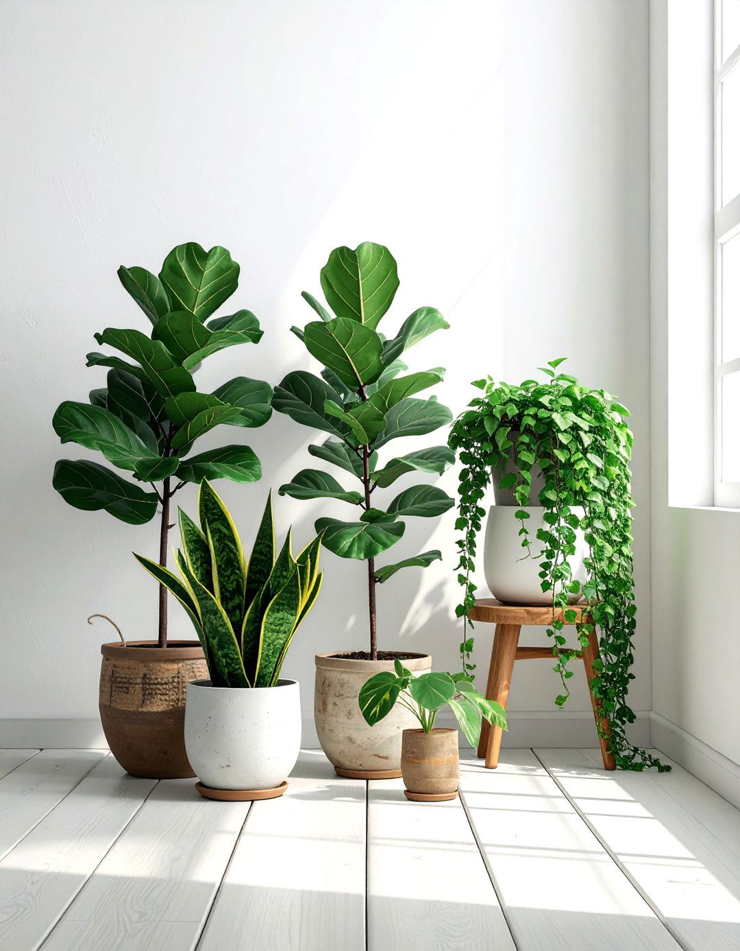 Indoor plant corner - 30 Real Simple decor ideas