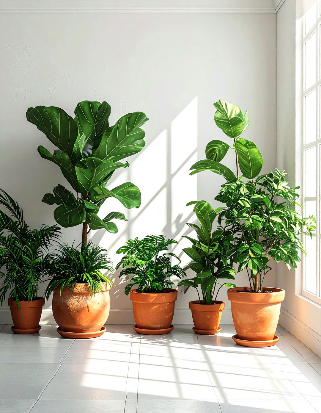 Indoor plant corner - 30 living room hosting ideas