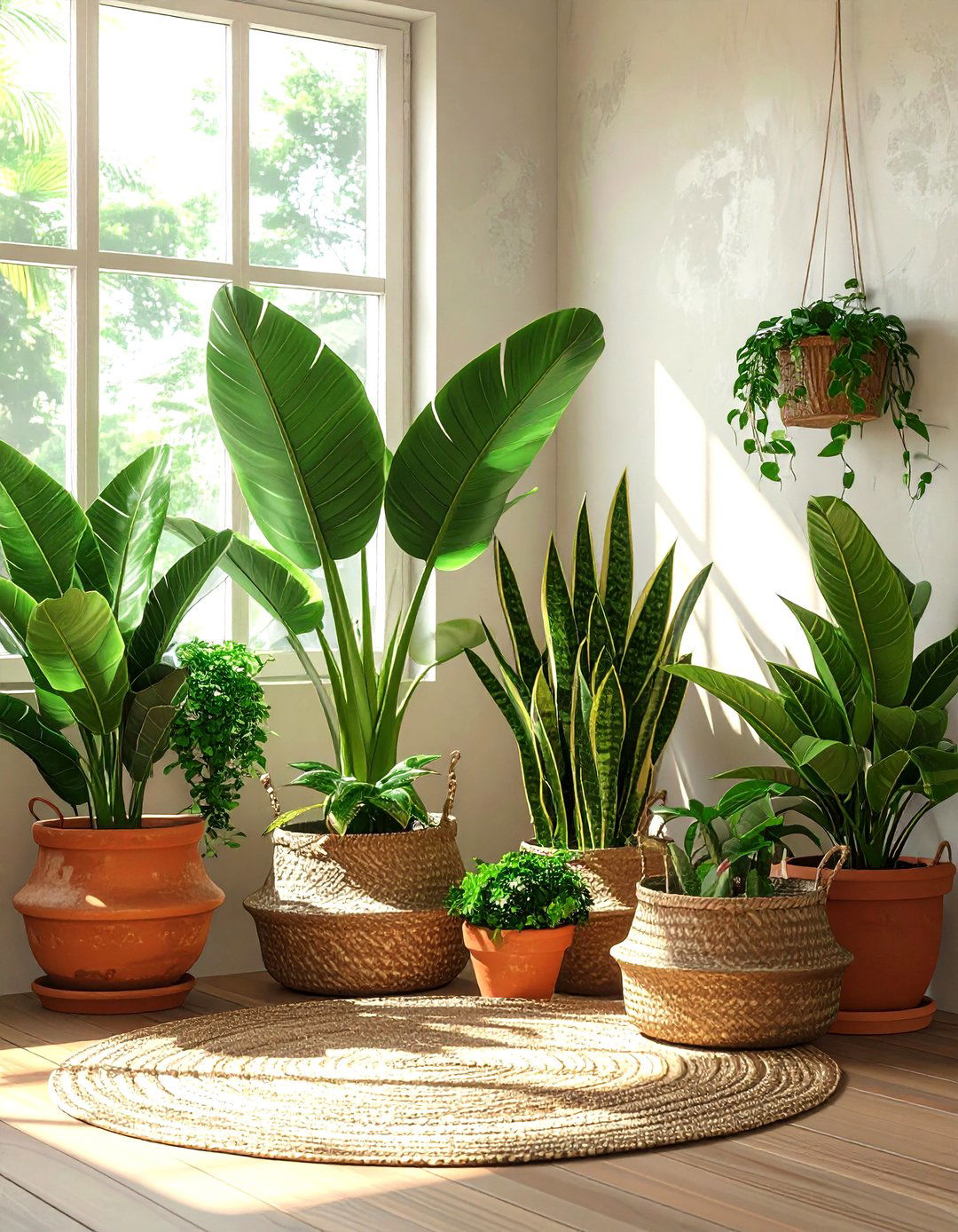 Indoor plant corner - 30 affordable decor ideas