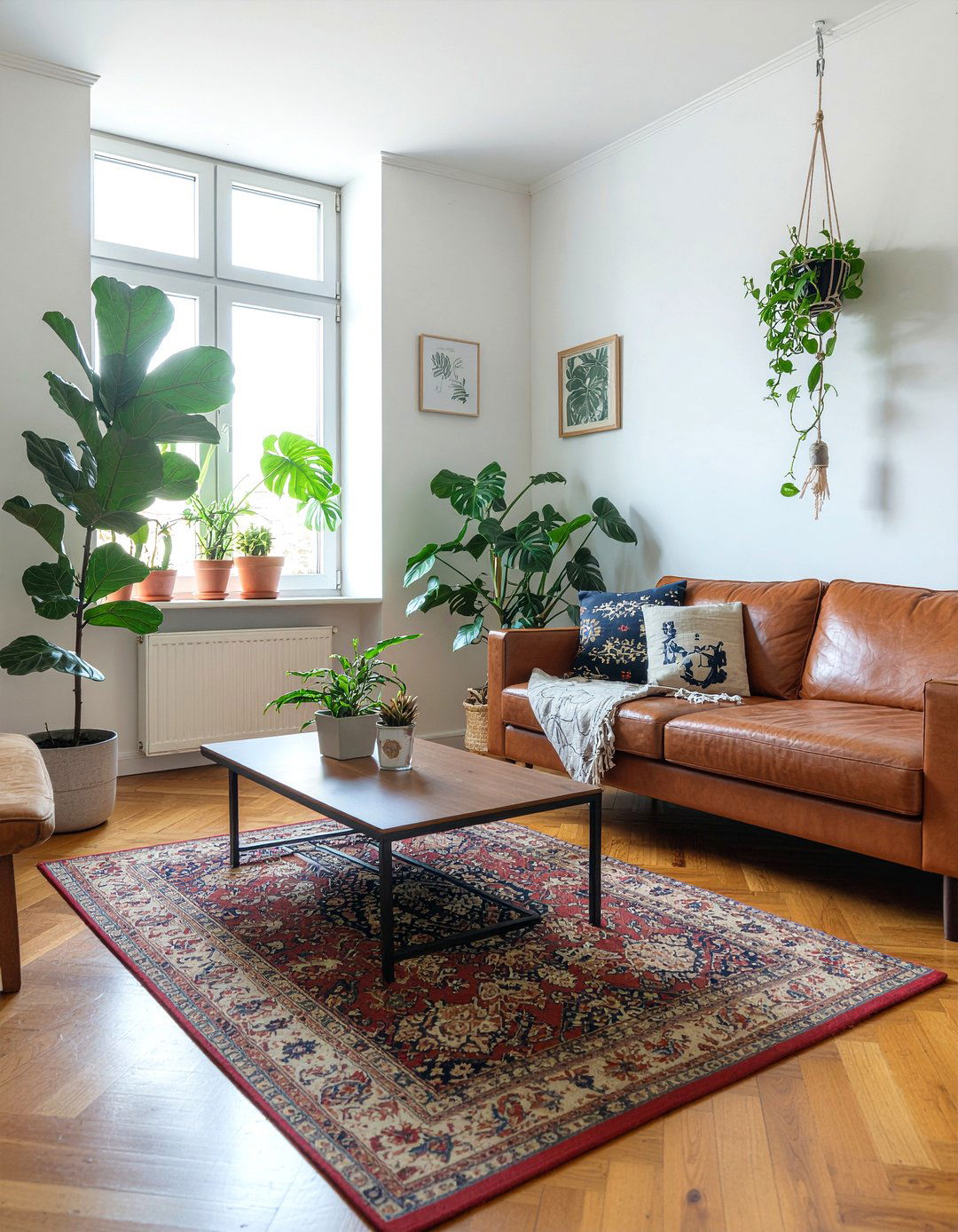 Indoor plant living room - 30 earthy living room ideas