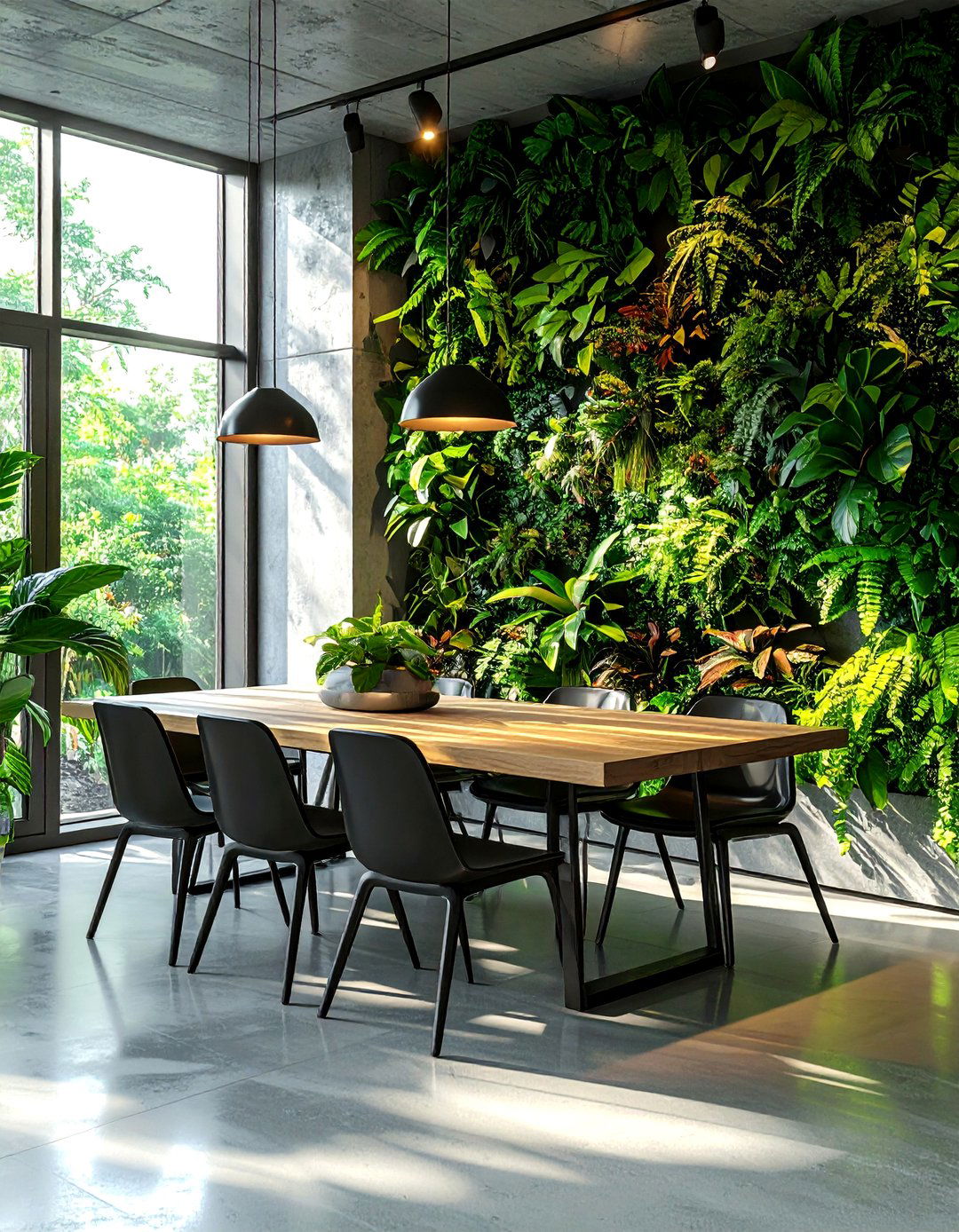 Indoor plant wall - 30 jungle decor ideas