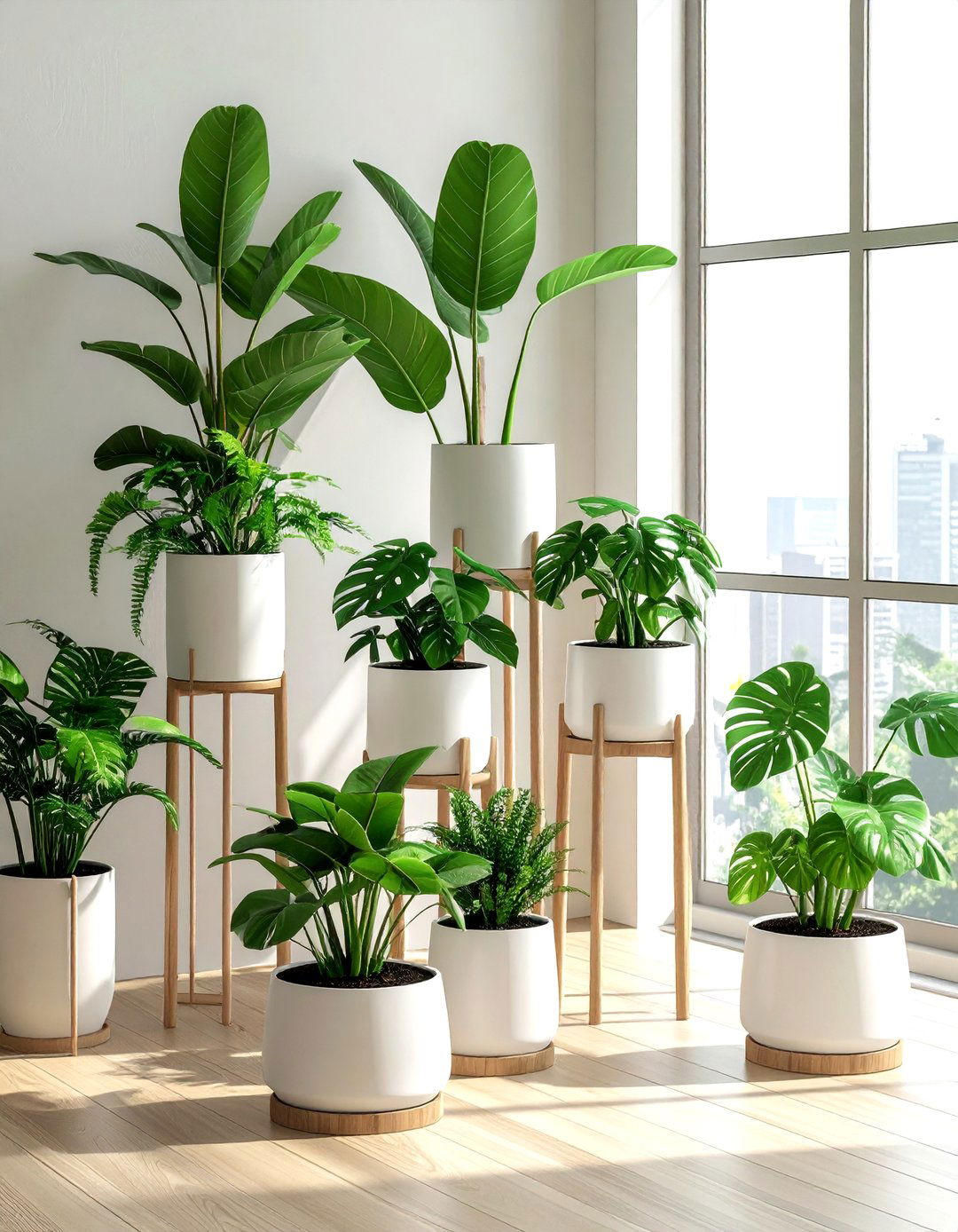 Indoor planter stands - 30 mid-century modern decor ideas