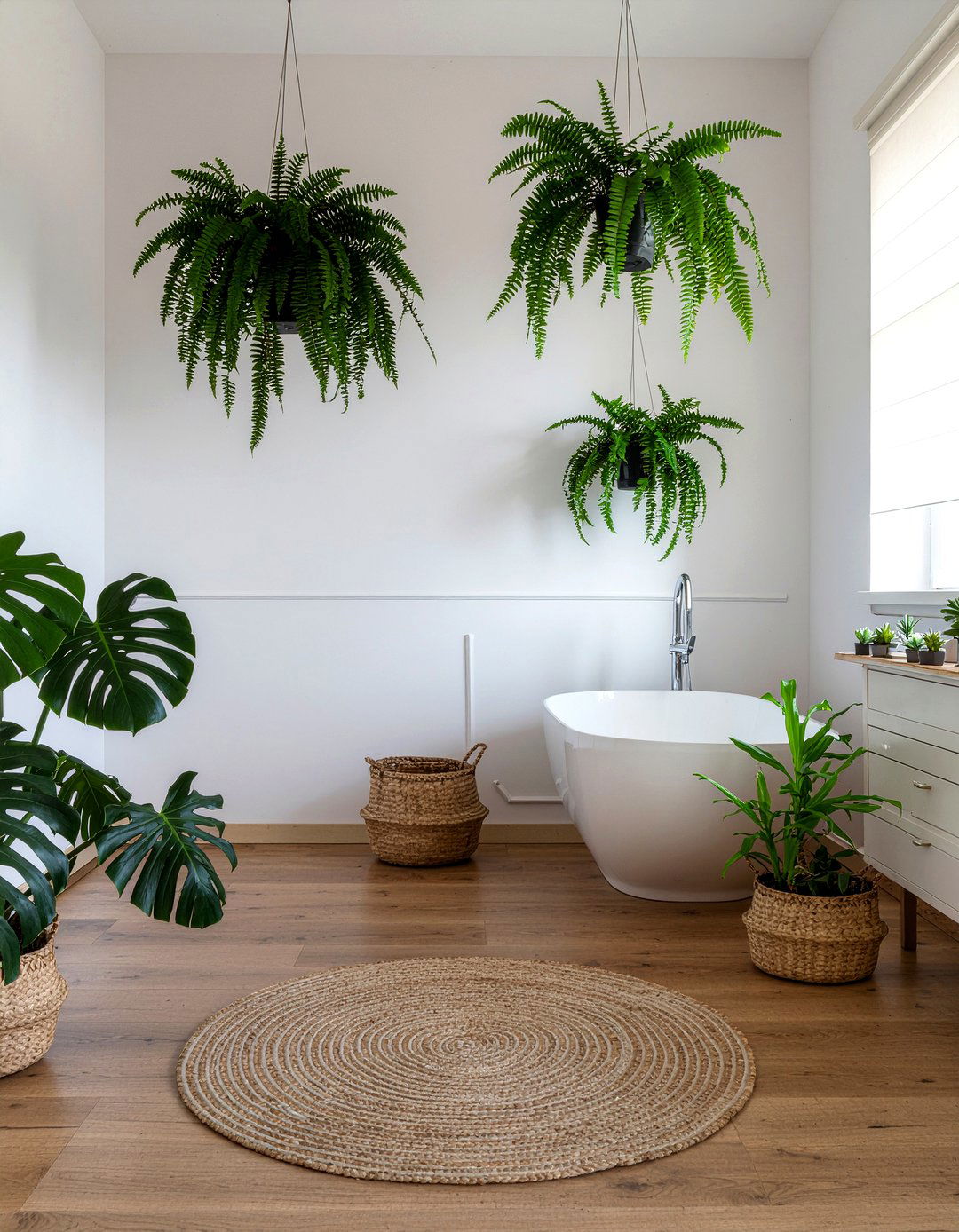 Indoor plants - 30 bathroom design principles