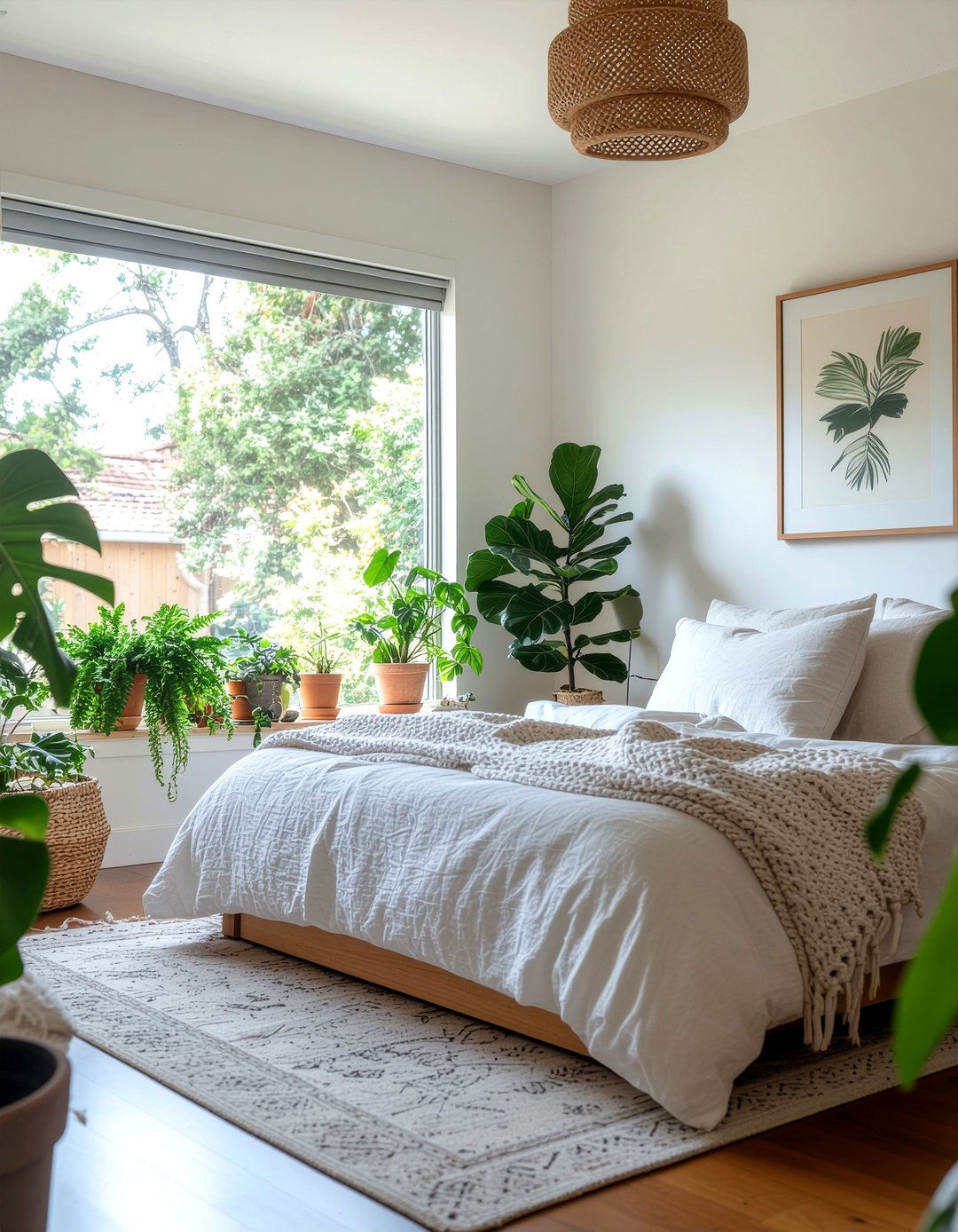 Indoor plants - 30 meditation bedroom ideas