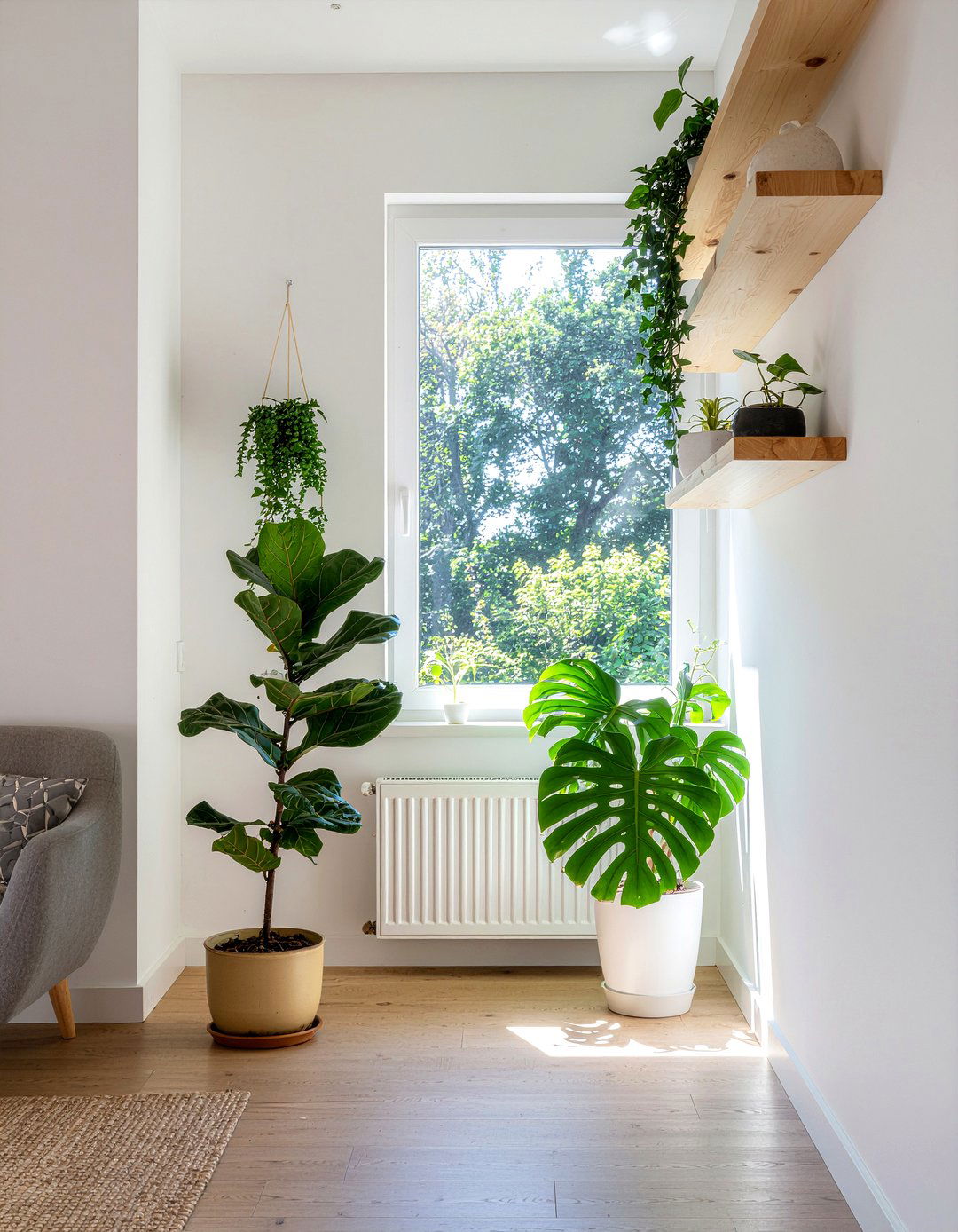 Indoor plants - 30 Norwegian living room ideas