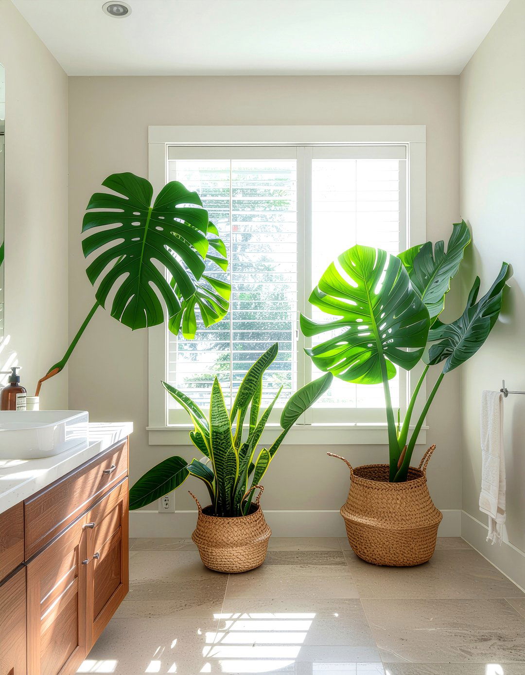 Indoor plants bathroom window privacy - 30 bathroom privacy window ideas