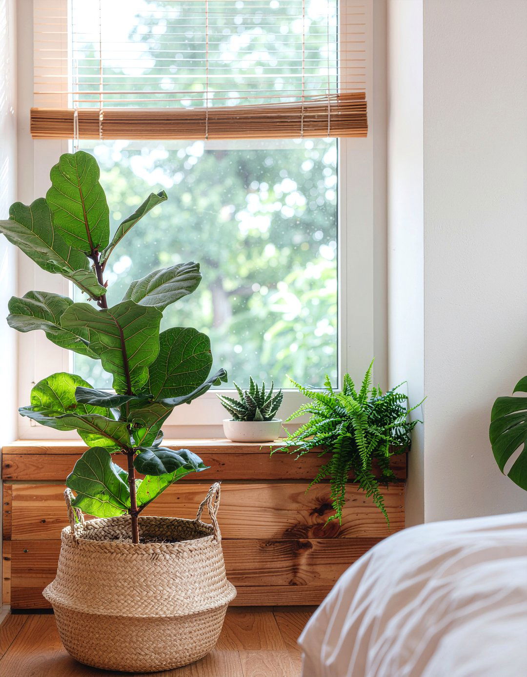 Indoor plants for bedroom - 30 spacious bedroom ideas