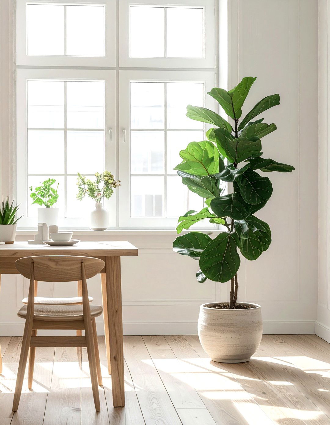 Indoor plants for dining room - 30 dining room enhancement ideas