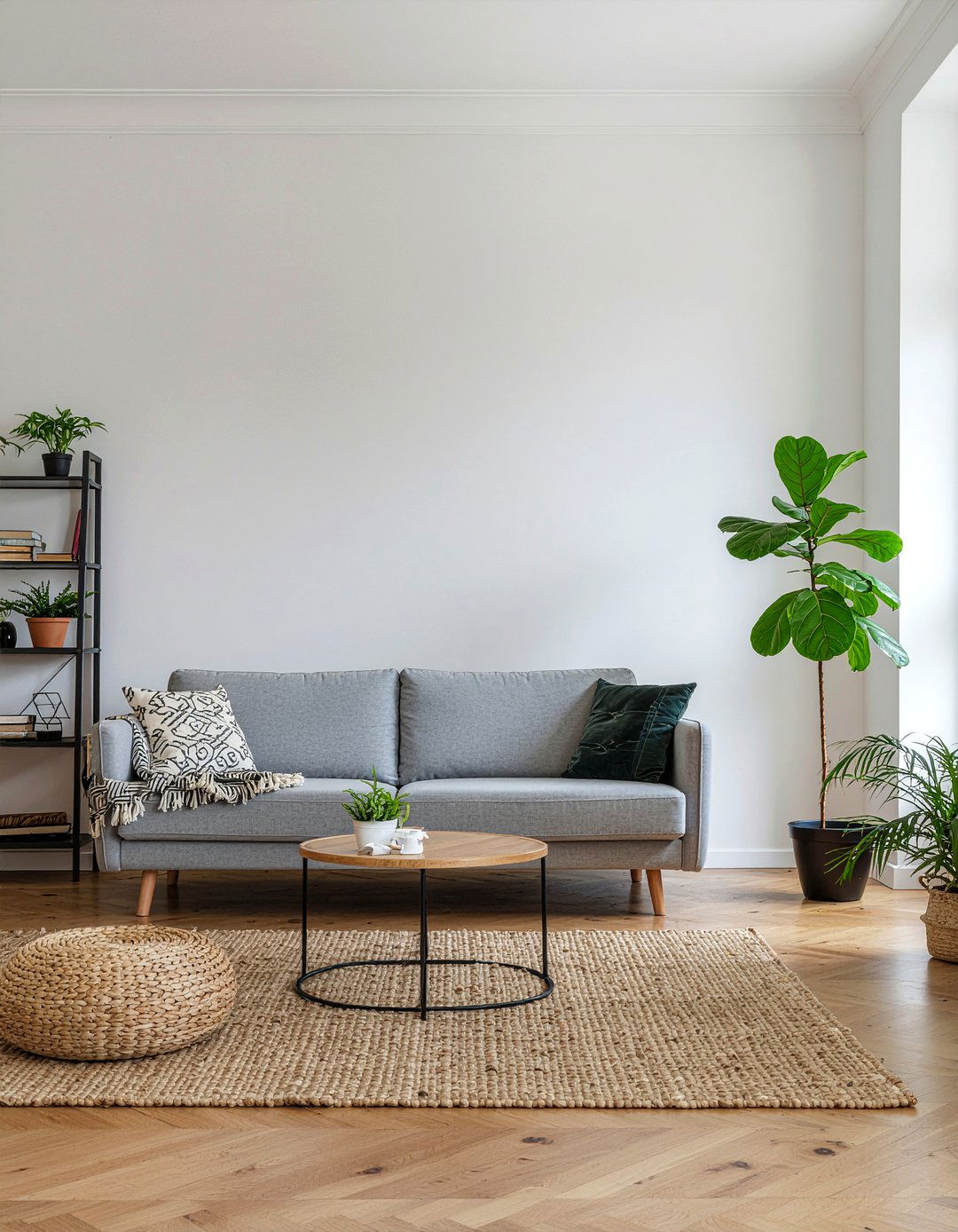 Indoor plants in French interior - 30 Parisian living room ideas