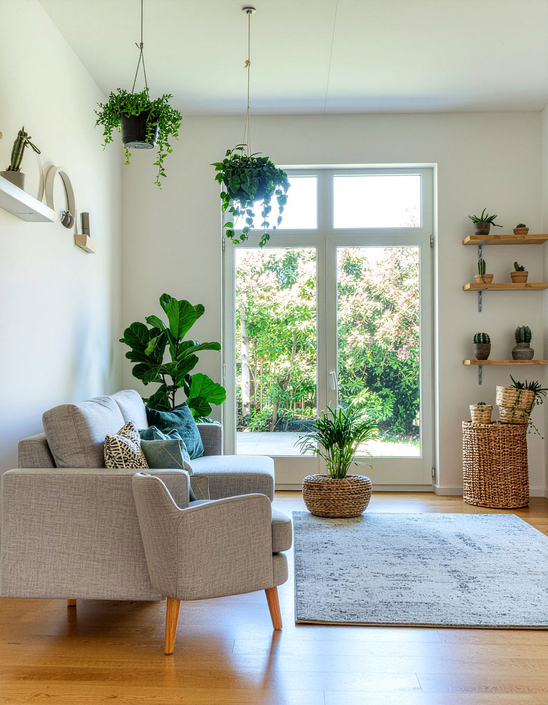 Indoor plants living room - 30 living room remodel ideas