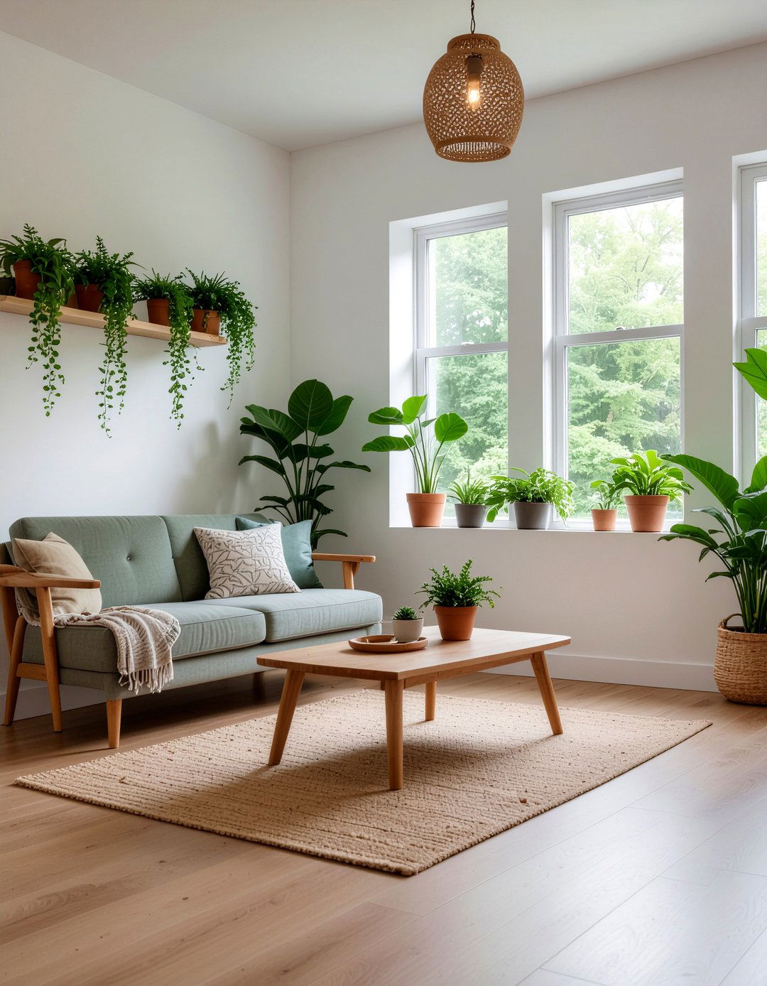 Indoor plants living room - 30 cottage core living room ideas