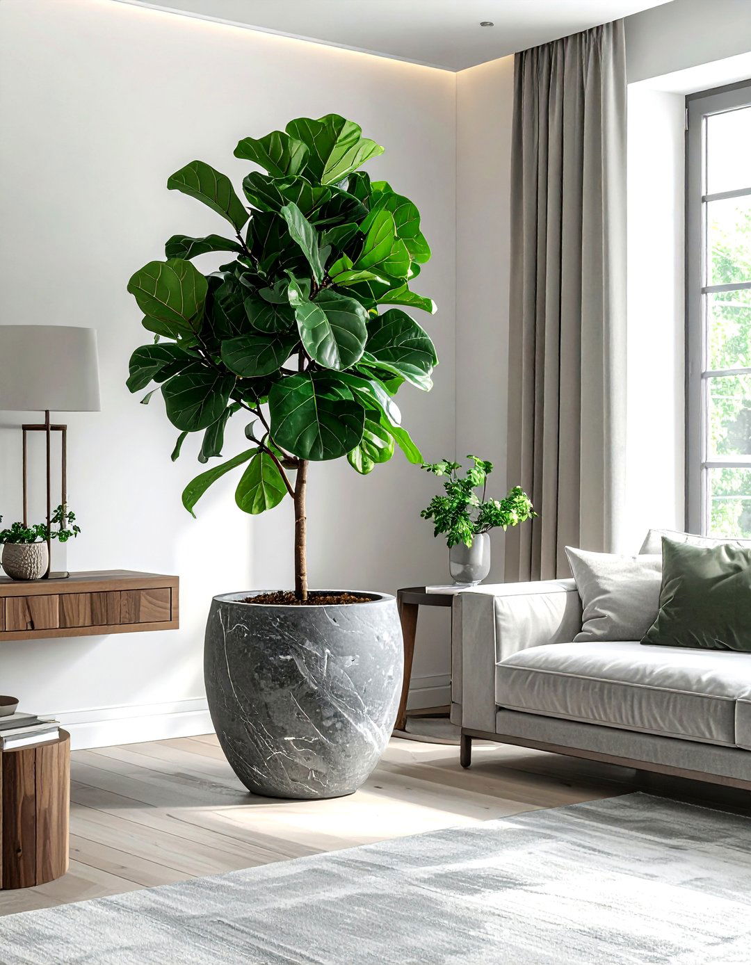 Indoor tree focal point - 30 refined decor ideas