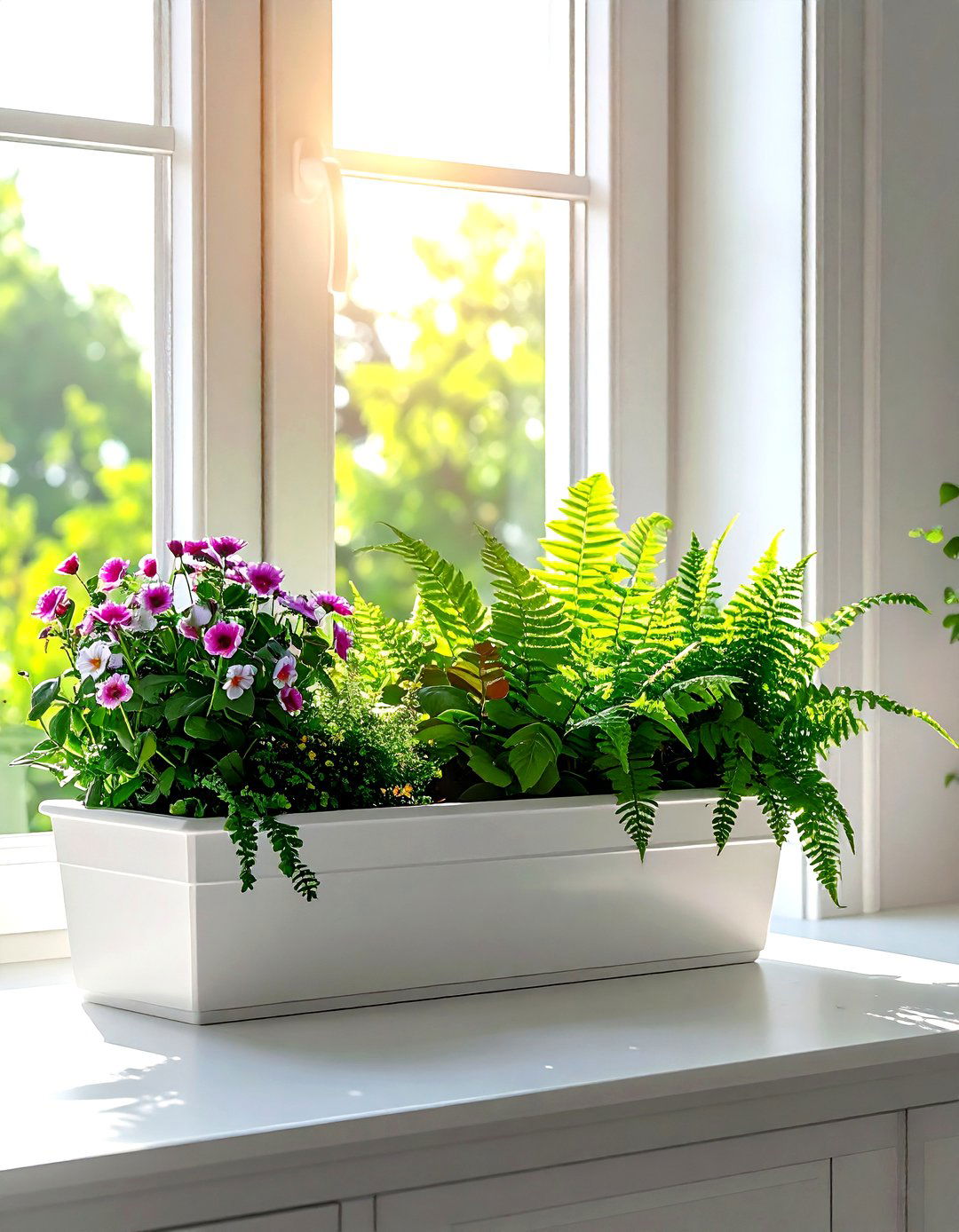 Indoor window box - 30 botanical decor ideas