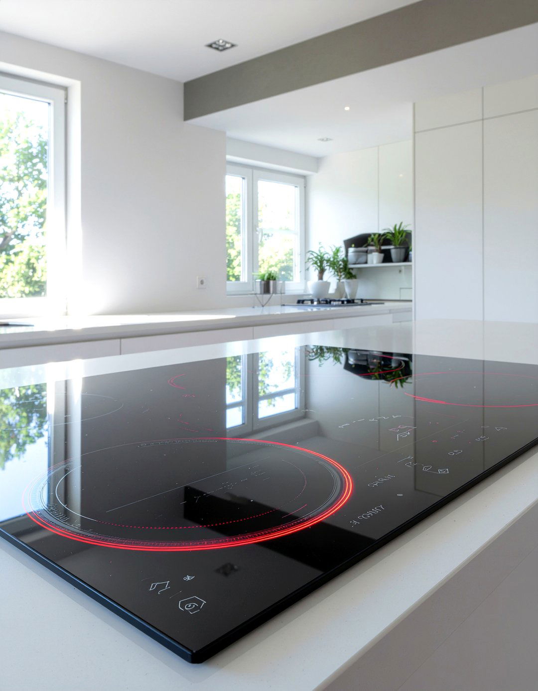 Induction Cooktop High Tech Controls - 30 induction cooktop kitchen ideas