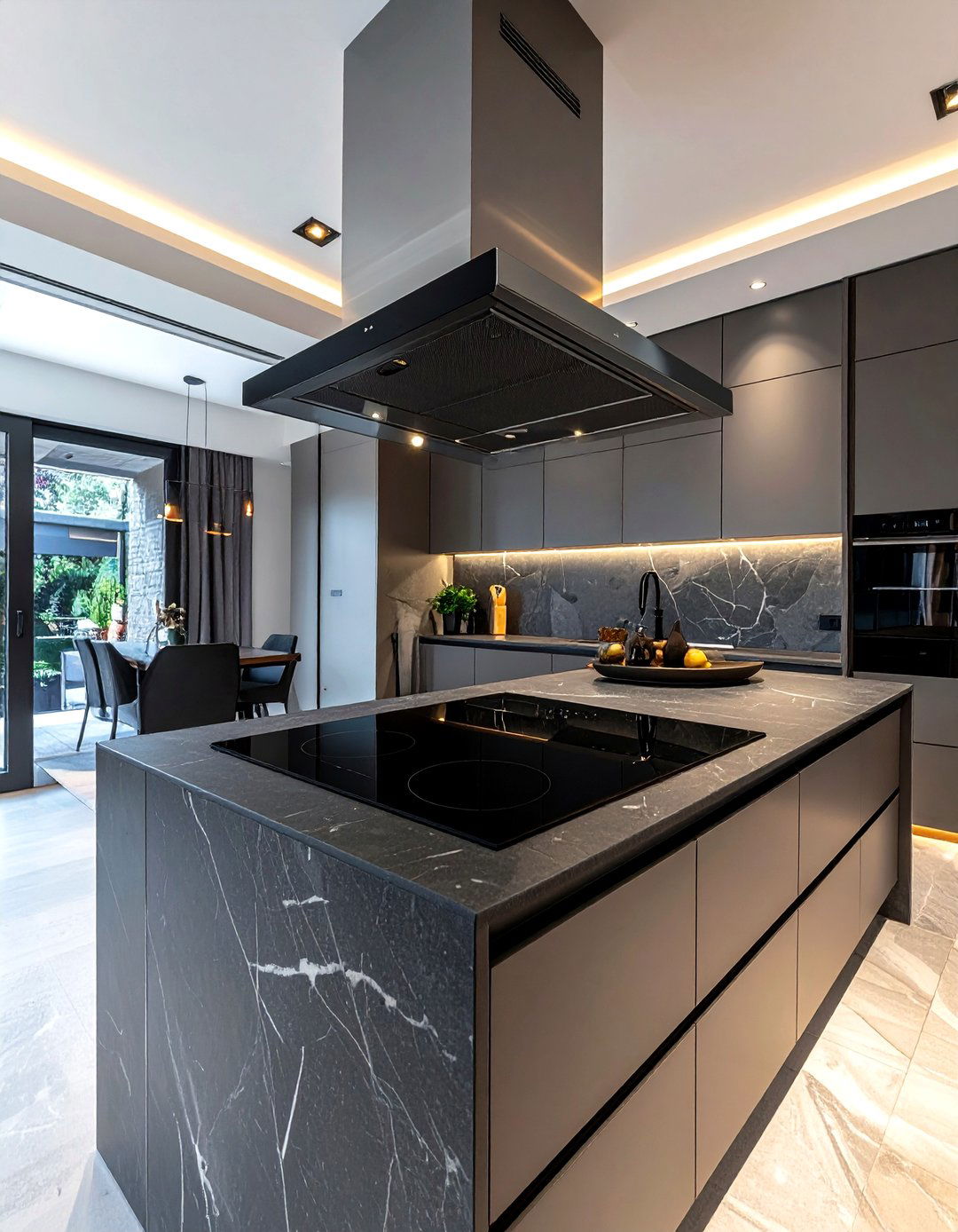 Induction cooktop with integrated downdraft - 30 downdraft cooktop kitchen ideas