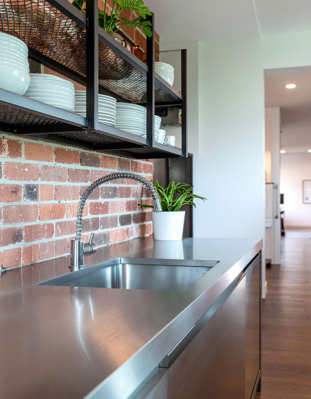 Industrial Bar Sink With Pull Down Faucet - 30 bar sink kitchen ideas