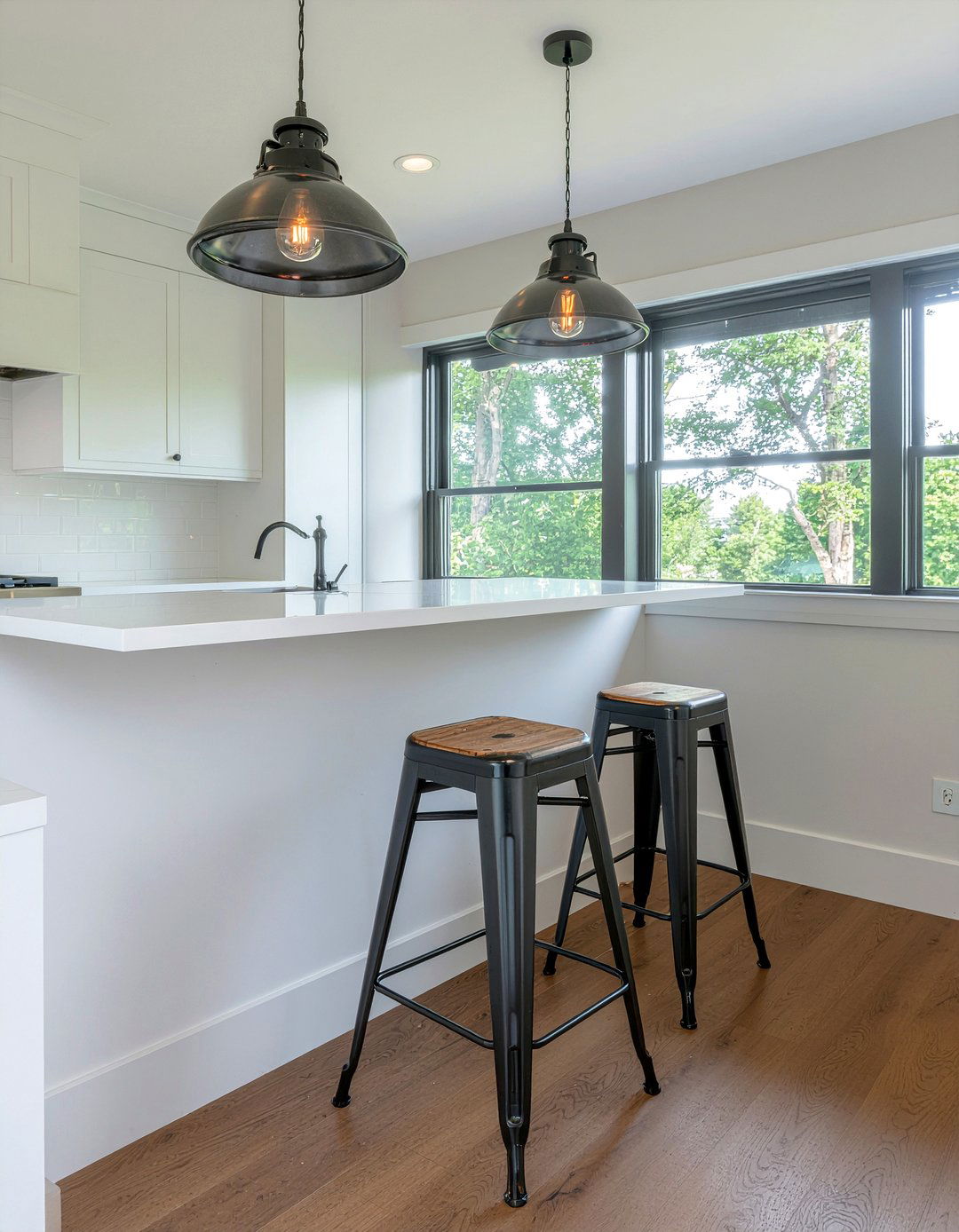 Industrial Bar Stools - 30 Fixer Upper kitchen ideas