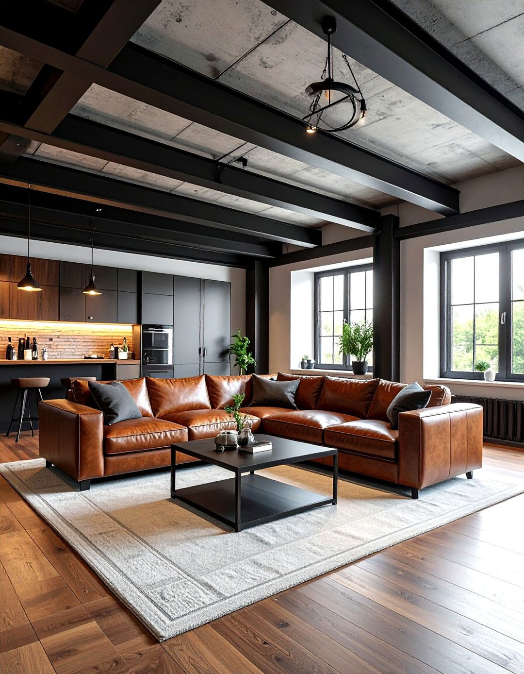 Industrial Basement - 30 industrial home decor ideas